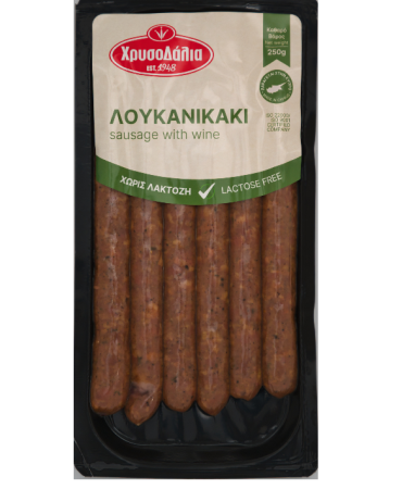 thin village sausages w wine 250gr
